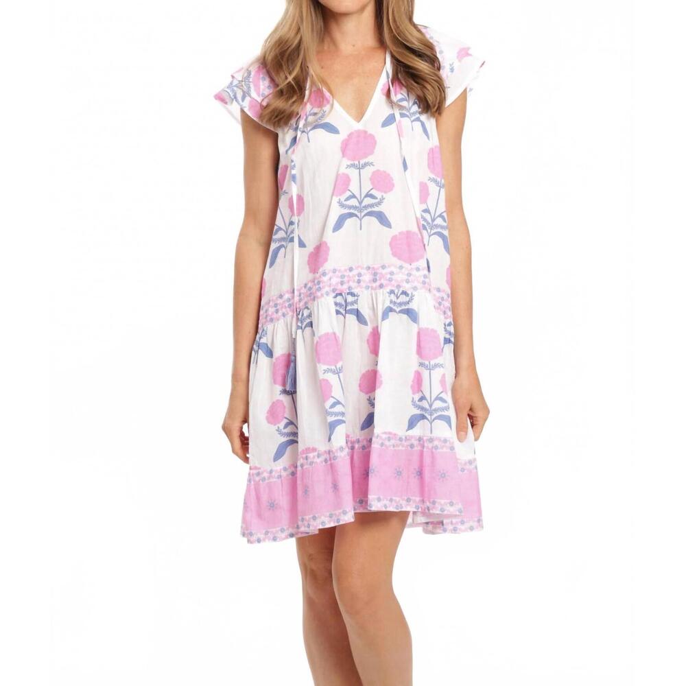 NEW BINDU carolina mini dress in cotton candy